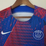 23/24 PSG Blue Red Fans Version 1:1 Quality Training Shirt