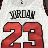 22/23 Bull Jordan #23 White City Edition 1:1 Quality NBA Jersey