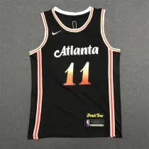 23 Hawks YOUNG #11 Black City Edition 1:1 Quality NBA Jersey