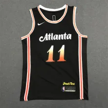23 Hawks YOUNG #11 Black City Edition 1:1 Quality NBA Jersey