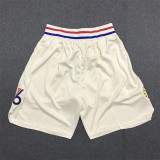 17/18 NBA 76ers Beige City Edition 1:1 Quality NBA Pants