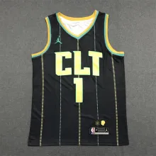 22/23 Hornets BALL #1 Black City Edition 1:1 Quality NBA Jersey