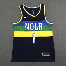 22/23 Pelican Williamson #1 Navy Blue City Edition 1:1 Quality NBA Jersey