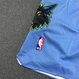 Minnesota Timberwolves Sky Blue 1:1 Quality Retro NBA Pants