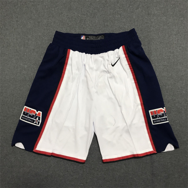 1992 Barcelona Olympic Games American Dream Team White 1:1 Quality Retro Pants