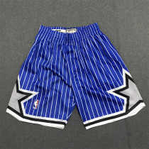Magic Blue Stripe 1:1 Quality Retro NBA Pants