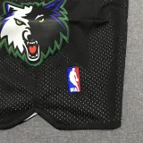 Minnesota Timberwolves Black 1:1 Quality Retro NBA Pants