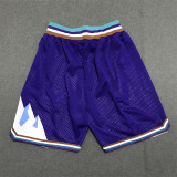 Jazz Pink 1:1 Quality Retro NBA Pants