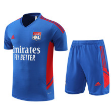 22/23 Lyon Training Suit Blue 1:1 Quality Training  Jersey