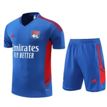 22/23 Lyon Training Suit Blue 1:1 Quality Training  Jersey