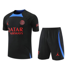 22/23 PSG Training Kit Black 1:1 Quality Training Shirt