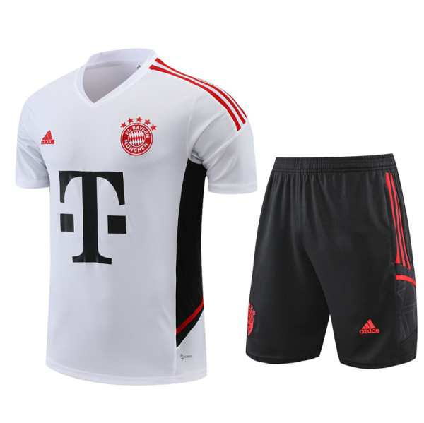 22/23 Bayern Munich Training Kit White 1:1 Quality Training Jersey