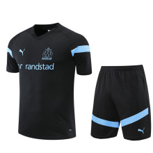 22/23 Marseille Training Suit Black 1:1 Quality Training Jersey