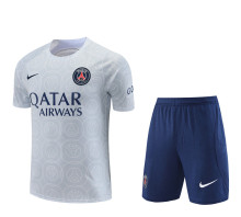 22/23 PSG Training Suit Gray 1:1 Quality Training Shirt