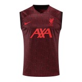 22/23 Liverpool FC Vest Training Suit Kit Maroon 1:1 Quality Training Jersey