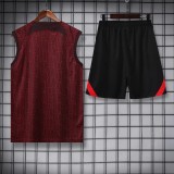 22/23 Liverpool FC Vest Training Suit Kit Maroon 1:1 Quality Training Jersey