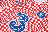 22/23 Chelsea Vest Training Suit Kit Red And White 1:1 Quality Training Jersey