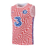 22/23 Chelsea Vest Training Suit Kit Red And White 1:1 Quality Training Jersey