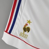 1998 France White Retro Shorts