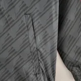 2022 Sao Paulo Black Windbreaker（白色阿迪红白三边）