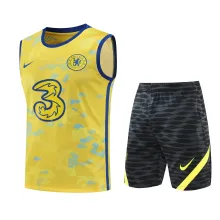22/23 Chelsea Vest Training Suit Kit Yellow 1:1 Quality Training Jersey