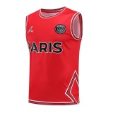 22/23 PSG Vest Training Suit Kit Red 1:1 Quality Training Shirt