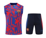 22/23 Barcelona Vest Training Suit Kit Red And Blue Camouflage 1:1 Quality Training Jersey