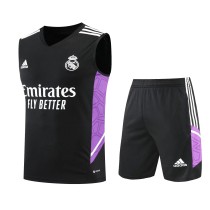 22/23 Real Madrid Vest Training Suit Kit Black 1:1 Quality Training Jersey 22/23 Real Madrid Vest Training Suit Kit Black 1:1 Quality Training Jersey