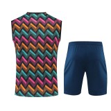 22/23 Juventus Vest Training Suit Kit Color Plaid 1:1 Quality Training Jersey