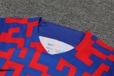 22/23 Barcelona Vest Training Suit Kit Red And Blue Camouflage 1:1 Quality Training Jersey
