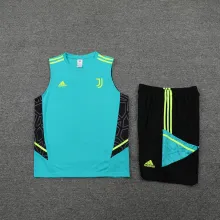 22/23 Juventus Vest Training Suit Kit Blue 1:1 Quality Training Jersey