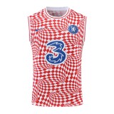 22/23 Chelsea Vest Training Suit Kit Red And White 1:1 Quality Training Jersey