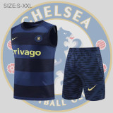 22/23 Chelsea Vest Training Suit Kit Royal Blue 1:1 Quality Training Jersey