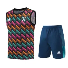 22/23 Juventus Vest Training Suit Kit Color Plaid 1:1 Quality Training Jersey