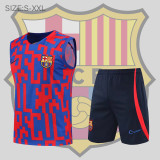 22/23 Barcelona Vest Training Suit Kit Red And Blue Camouflage 1:1 Quality Training Jersey