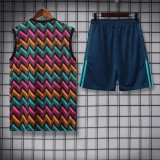 22/23 Juventus Vest Training Suit Kit Color Plaid 1:1 Quality Training Jersey