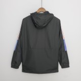 2022 Sao Paulo Black-Blue Windbreaker（红色阿迪红白三边）