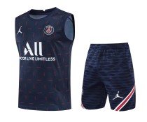 22/23 Paris Vest Training Suit Kit Black1:1 Quality Training Shirt