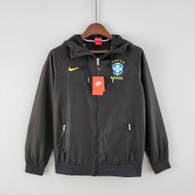 2022 Brazil Black Windbreaker