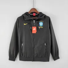 2022 Brazil Black Windbreaker
