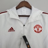2022 Manchester United White Windbreaker