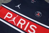 22/23 PSG Vest Training Kit Kit Dark Blue And Red Stripe 1:1 Quality Training Shirt