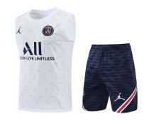 22/23 Paris Tank Top Training Kit White 1:1 Quality Training Shirt