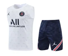22/23 Paris Tank Top Training Kit White 1:1 Quality Training Shirt