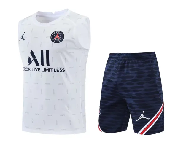 22/23 Paris Tank Top Training Kit White 1:1 Quality Training Shirt