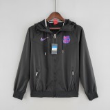2022 Barcelona Black Windbreaker
