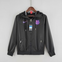 2022 Barcelona Black Windbreaker