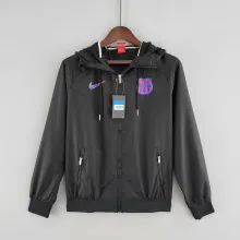 2022 Barcelona Black Windbreaker