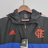 2022 Flamengo Black-Blue Windbreaker（红色阿迪）