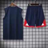 22/23 PSG Vest Training Kit Kit Dark Blue And Red Stripe 1:1 Quality Training Shirt